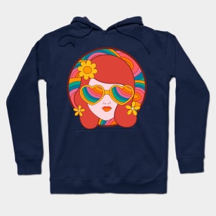 Psychedelic Red Head Hoodie